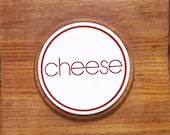 50% off vintage glass cheese dome with teak wood platter