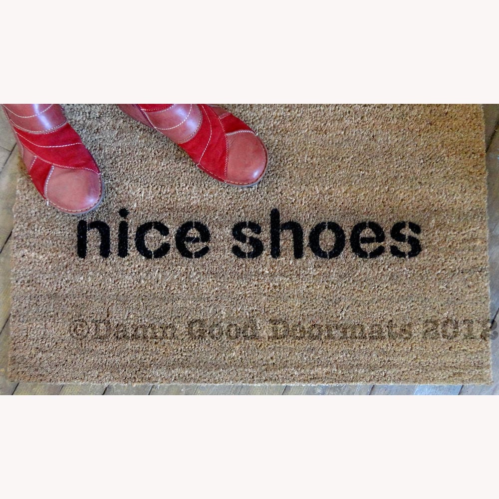 nice shoes doormat