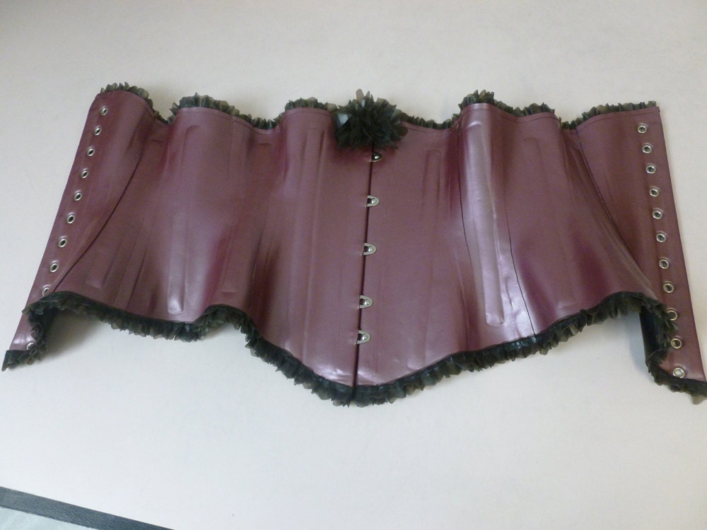 Sale Sample - Latex Rose Under Bust Corset