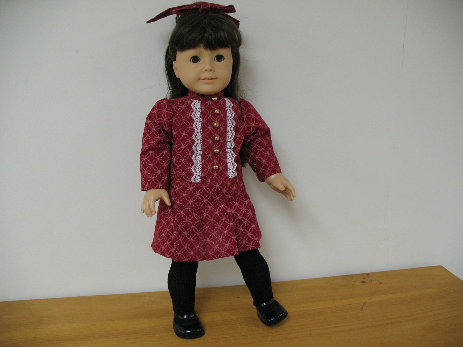 American Girl Doll Drop Waist Dress for Samantha by Donna Cotterman