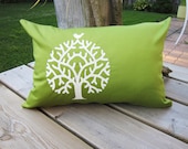 Pillow Cover Bird Tree Green Throw Cushion Decorative Pillow Accent Pillow Children Decor Bedding Modern Pillow Cover
