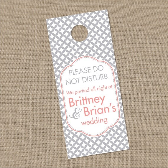 Wedding Door Hangers from Melina Yingling on Etsy