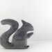 Squirrel Softie Stuffed Animal Plush Squirrel Baby Toy Grey White
