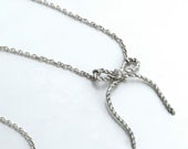 Forget me Knot Bow Necklace