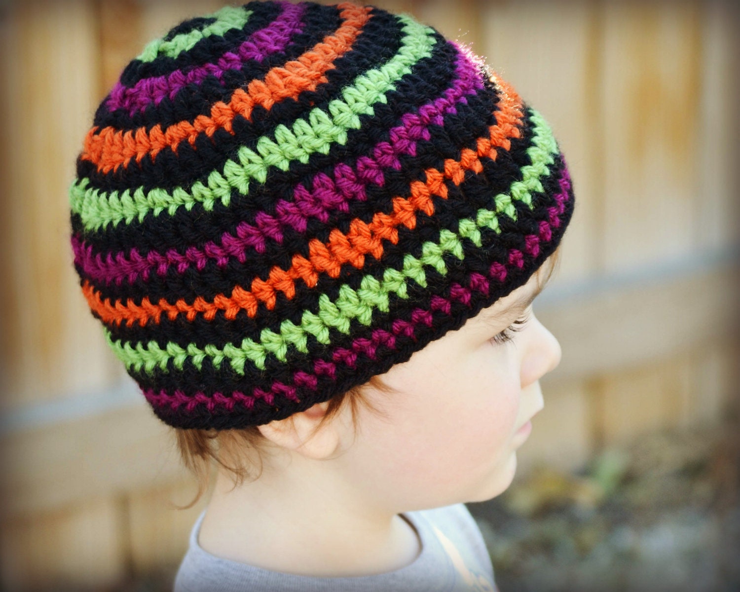 Shockwave Beanie - Kids Custom Crochet Hat