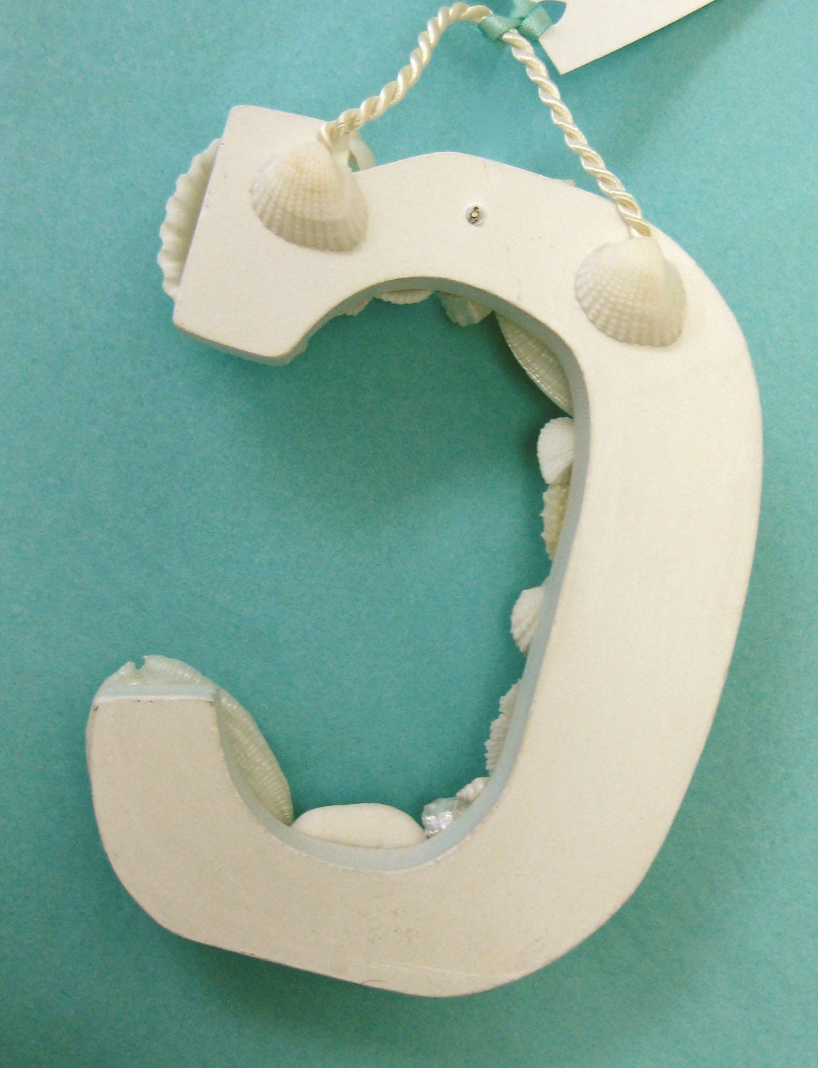 Beach Decor - Shell and Starfish Letter - All letters available