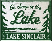 Go Jump in the Lake-Lake Sinclair 12x14