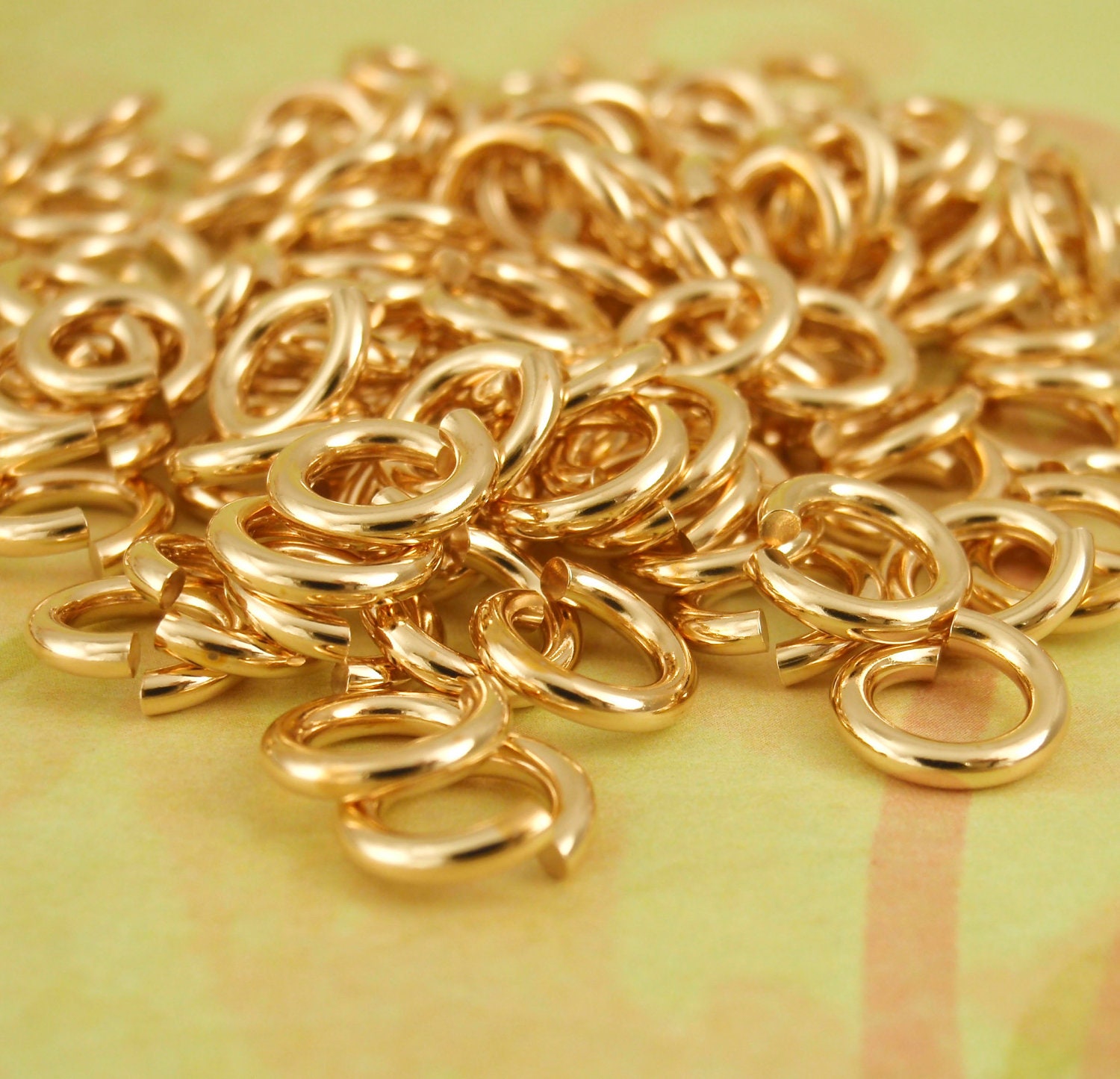 24 Custom Handmade Raw Bronze Jump Rings 16 gauge 4mm ID - Solid Metal