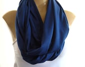 Perfect Cobalt.. Nomad Cowl.....Infinity Scarf..Relaxed version..Super soft.