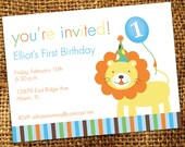 PERSONALIZED Zoo Animals Birthday Party Invitation (Digital File)