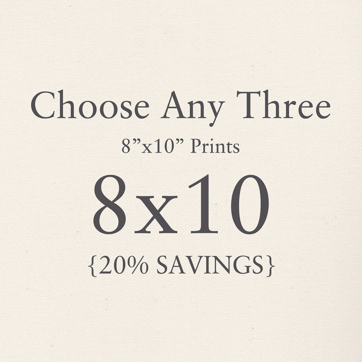 Collection - You Choose Any Three 8"x10" Photographs. 20% Savings. Affordable Home Decor. Wall Art, Gift Set.