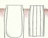 Very easy APRON Skirt pattern for regular sizes.-