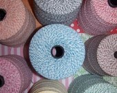 Baker's Twine 9 Pretty Colors-You Get 72 Yds(216 ft) "Try Some" 8 Yds(24 Ft)Colors(Red,Pink,Aqua,Yellow, Orange,Brown, Black, Navy, Green)