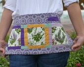 Garden Apron -- Herb Identification Quilt Squares