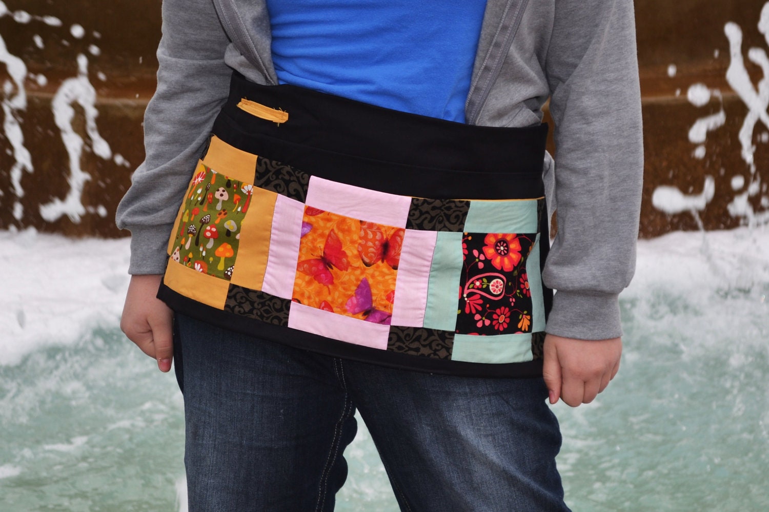 Garden Apron -- Retro Fun Quilt Squares