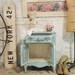 Painted Cottage Chic Shabby Tea Stained Night Table NT441