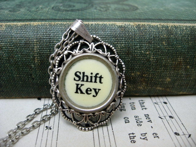 Typewriter Jewelry - Shift Key