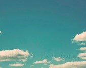 Aquamarine Summer Sky Photography - 8x10
