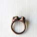 Copper Ring Beryl Spring Green Apple Gem Stone Crystal Artisan Handmade
