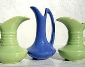 Vintage Set of 3 Pottery Art Ewers/Vases