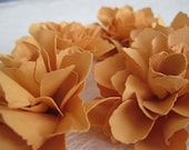 Handmade Cantaloupe Paper Flowers - Set of 5