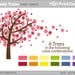 Windy Trees - BUY 2 GET 2 FREE - Digital Clip Art - Personal and Commercial Use - graphics, scrapbooking, card making, design elements