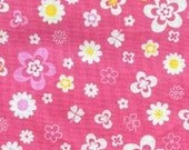 Lecien Fabrics, Sugar Flower 2012, Pink Floral, 1 yard