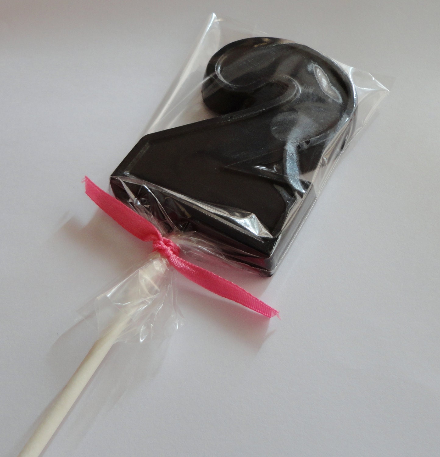 1 DOZEN Chocolate Lollipops -- 2 -- Great 2nd Birthday Party favors, Toddler Gift, 2nd Christmas