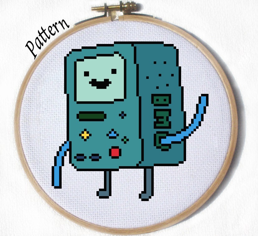 BMO / Beemo From Adventure Time Cross Stitch Pattern