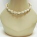 Cream Agate Necklace - Tan - Beige - Sand - Natural - Gemstone