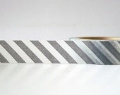 Stripe Grey Washi Tape Diagonal Masking Tape