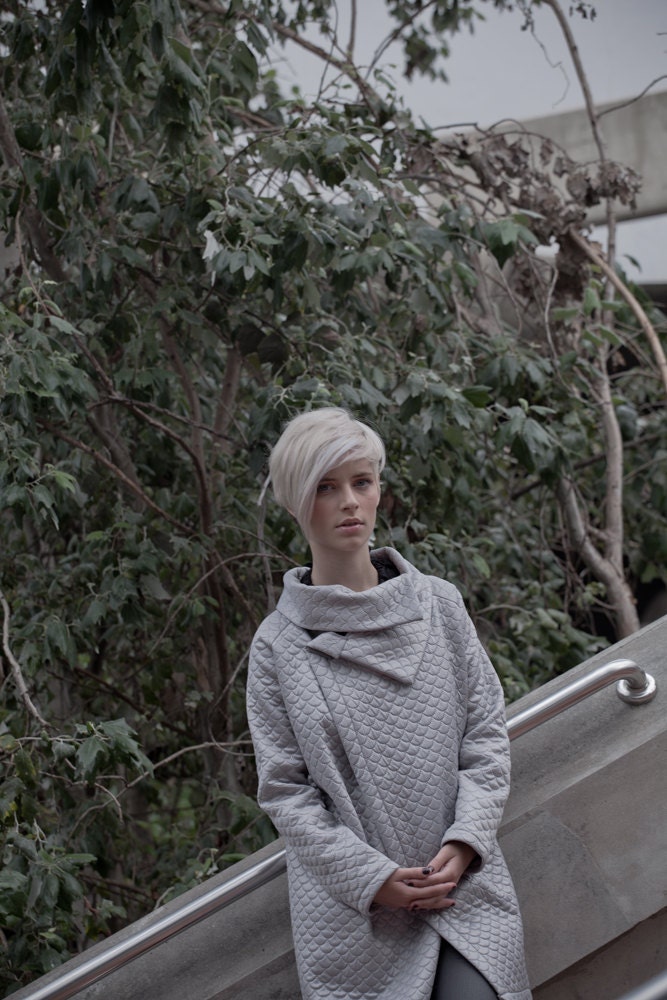 NEW GRAY Japanese inspirited quilted multiway to wear jacket