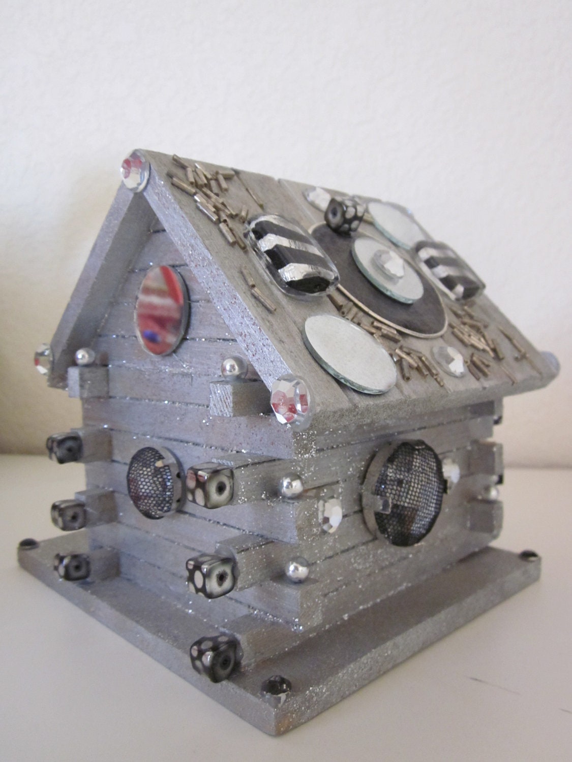 Birdhouse Diva Glam Bling Decoration garden art