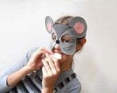 Children Mouse Mask, Kids Carnival Mask, Animal Dress up Costume Accessory, Pretend Play Toy Toddlers, Boys, Girls