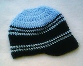 Mens Crochet Visor Beanie Like two patterns in one DIGITAL DOWNLOAD Patterns 018
