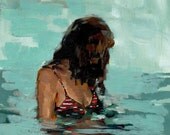 Summer Girl . giclee art print of painting