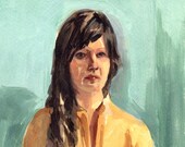 Adeline . large giclee art print of portrait painting