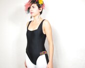 Tribal Triangle Sides Sporty Black Swimsuit (S/M)