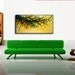 Original Abstract painting, Yellow Brown Green Vine landscape Contemporary, Modern Abstract Fine art By Henry Parsinia Large 48x24