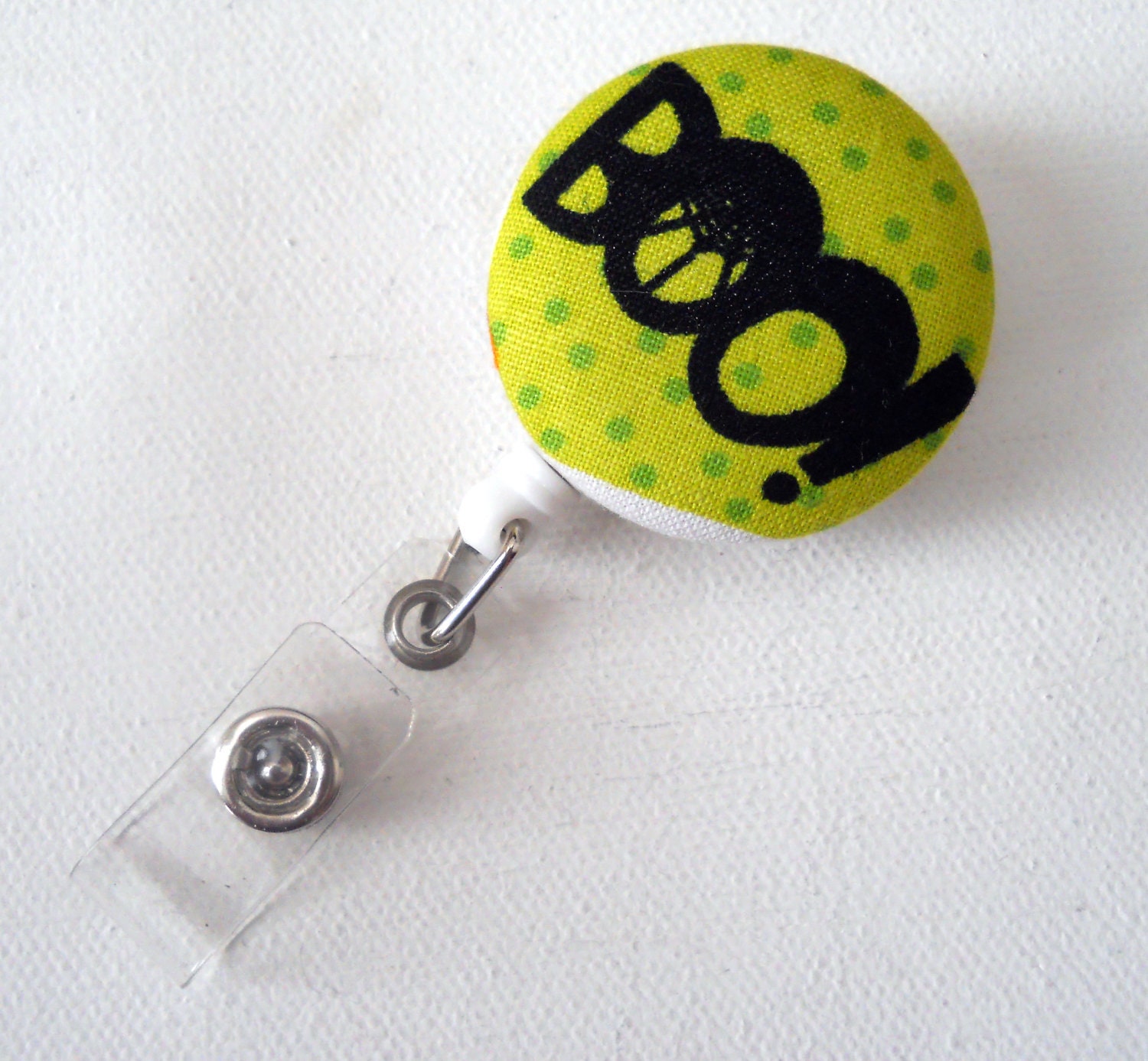 Boo - Retractable ID Badge Reel - Name Badge Holder - Nurse Badge Reel - RN Badge - Pediatric RN Badge - Badge Clip