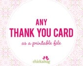 Any thank you card as a DIY printable file Il_170x135