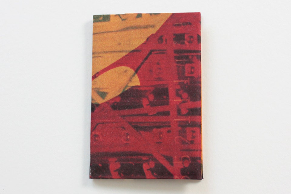 Magazine Wallet: Computers and The Future Business Card Case, Handmade from Vintage Magazine Images, Item No. 1216