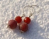 Carnelian Ear Bling