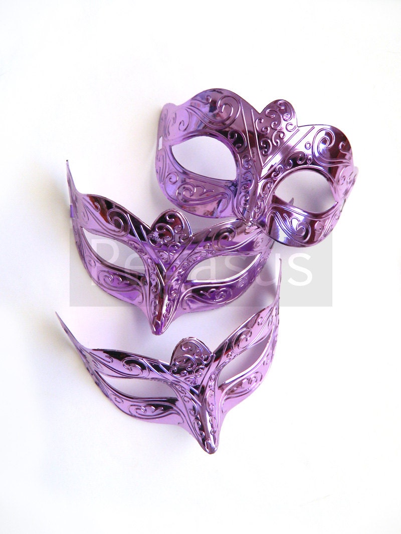 Purple Masquerade Masks