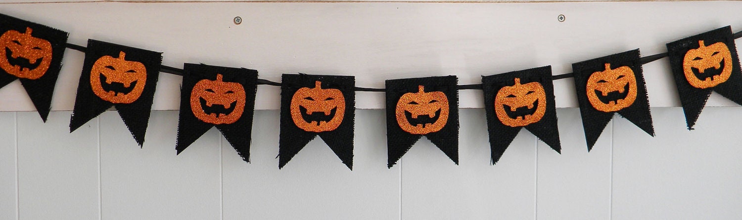 Burlap Halloween Banner