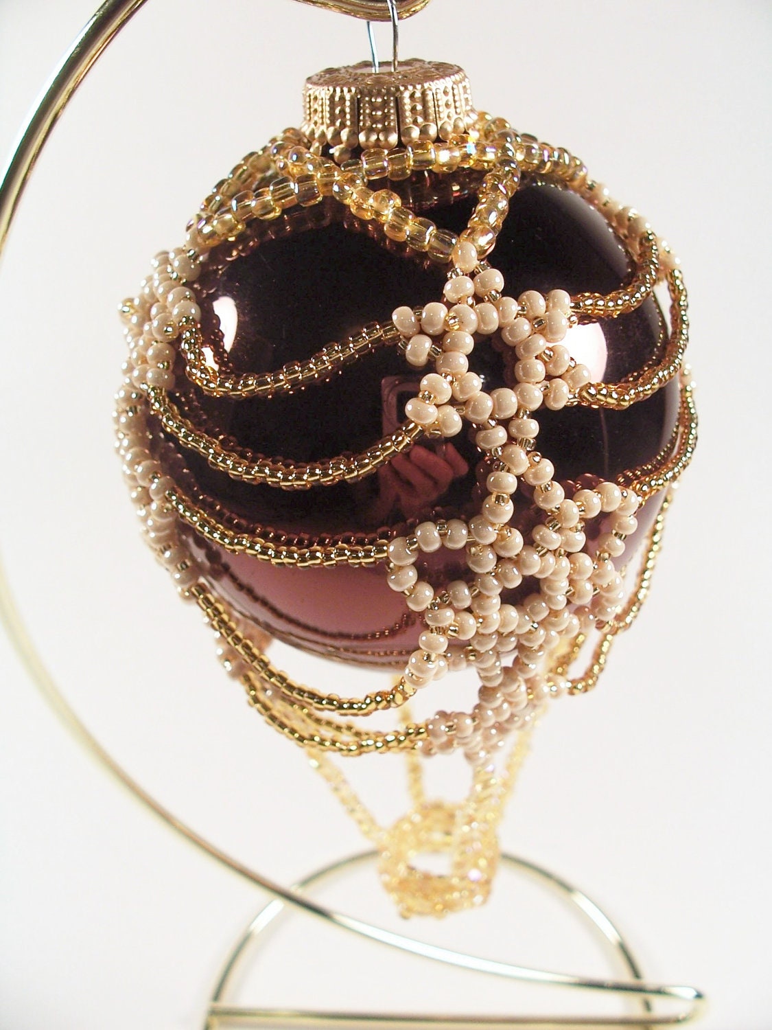 Hot Air Balloon Ornament No. 7, Beading Tutorial in PDF