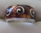 Flli Menegatti Sterling and Enamel  Ring