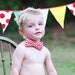 Primary Polka Dot Fabric Bunting, Garland, Banner, Pennant Decoration 11 FT / Larger 7 Inch Flags