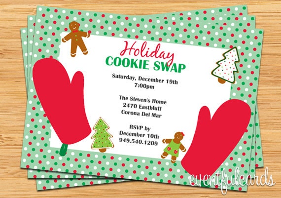 Christmas Cookie Swap Party Invitation Il_170x135