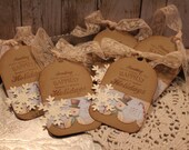 Christmas Gift Tags Set of 6 Handmade Free shipping
